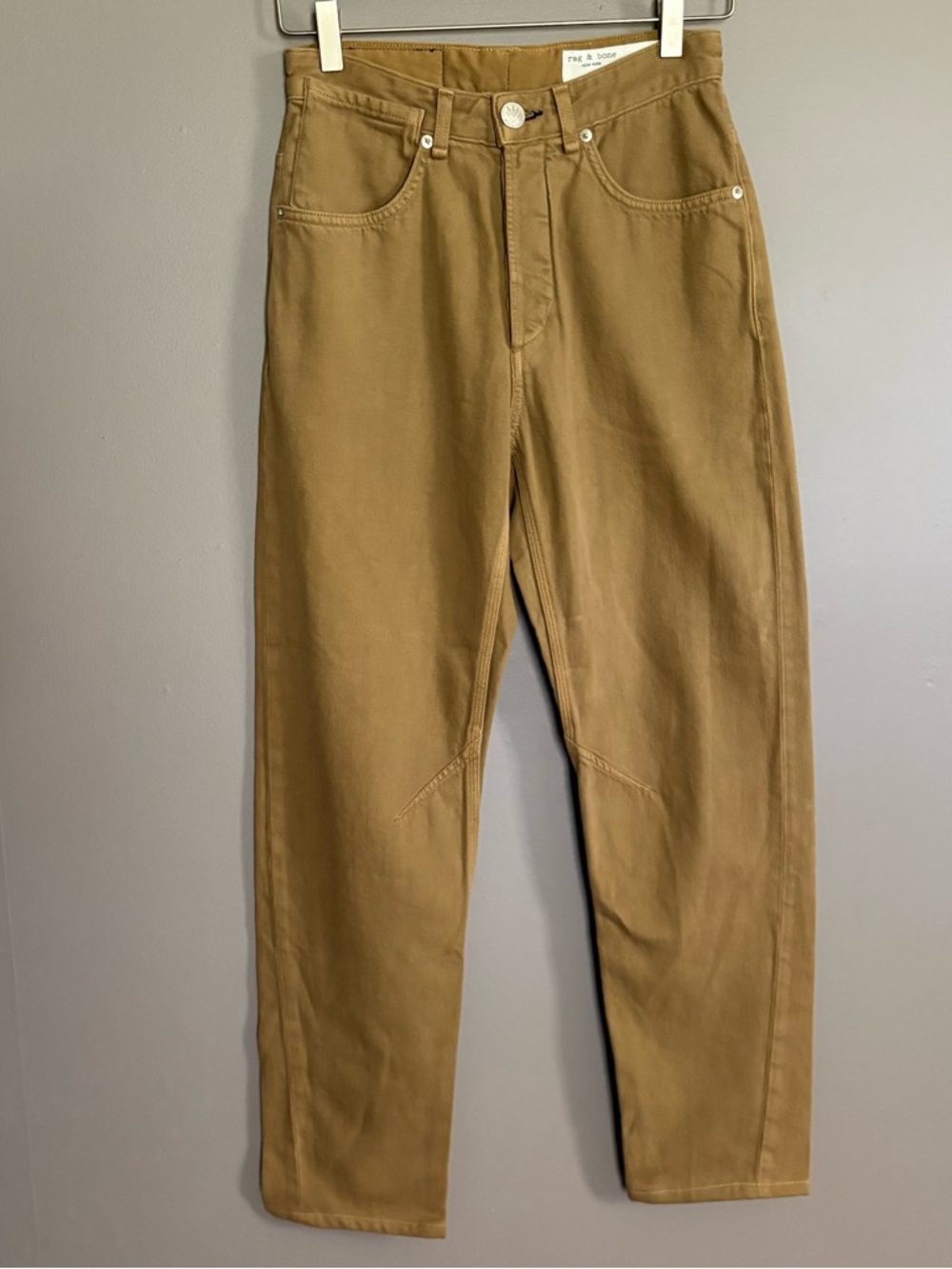 Rag & BoneCaramel Brown Straight-Leg Jeans Size 25